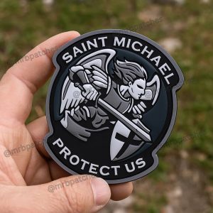 MRB Custom PVC Patch – "Saint Michael Protect Us"