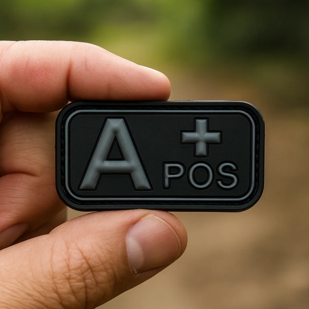MRB A+ POS Blood Type PVC Patch – Tactical Identification