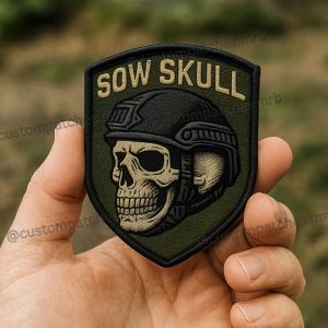 MRB SOW SKULL PVC Patch – Tactical Warrior Emblem
